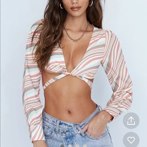 Halle long sleeve top multi